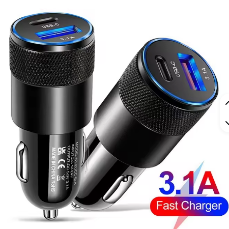 شارژر فست شارژ گوشی جافندکی خودرو